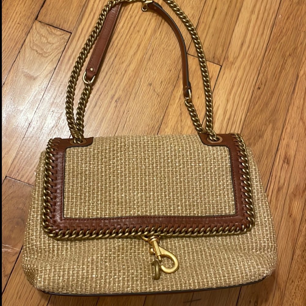 Rebecca Mincoff Crossbody/shoulder Woven and leather  bag